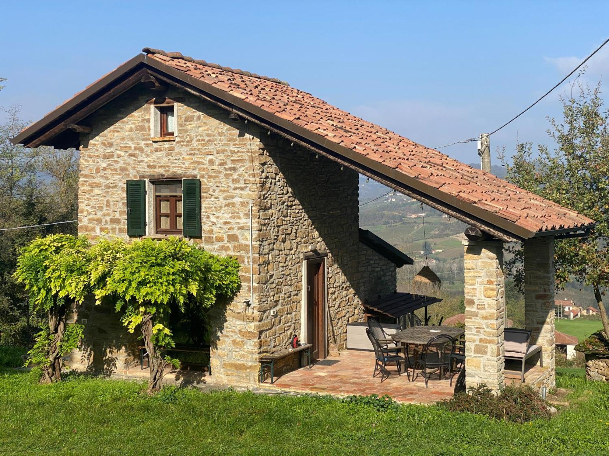 Vakantiehuis Casa Dolce Vista Monastero Bormida Kültér fotó